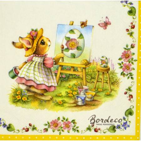 Serwetka decoupage firmy VILLEROY&BOCH Wielkanocne pisanki 33x33cm